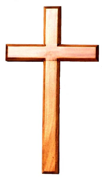 Wooden Cross C40 - Shalom